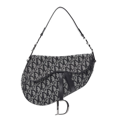 Christian Dior Monogram Saddle Bag Black 1 of 11