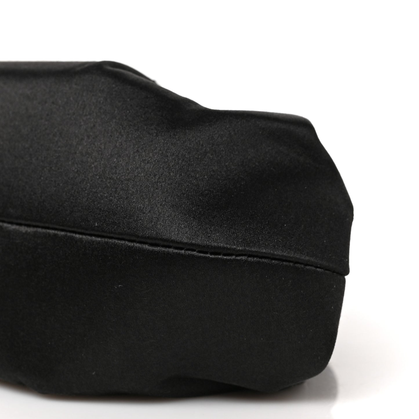 Satin Crystal Evening Clutch Black