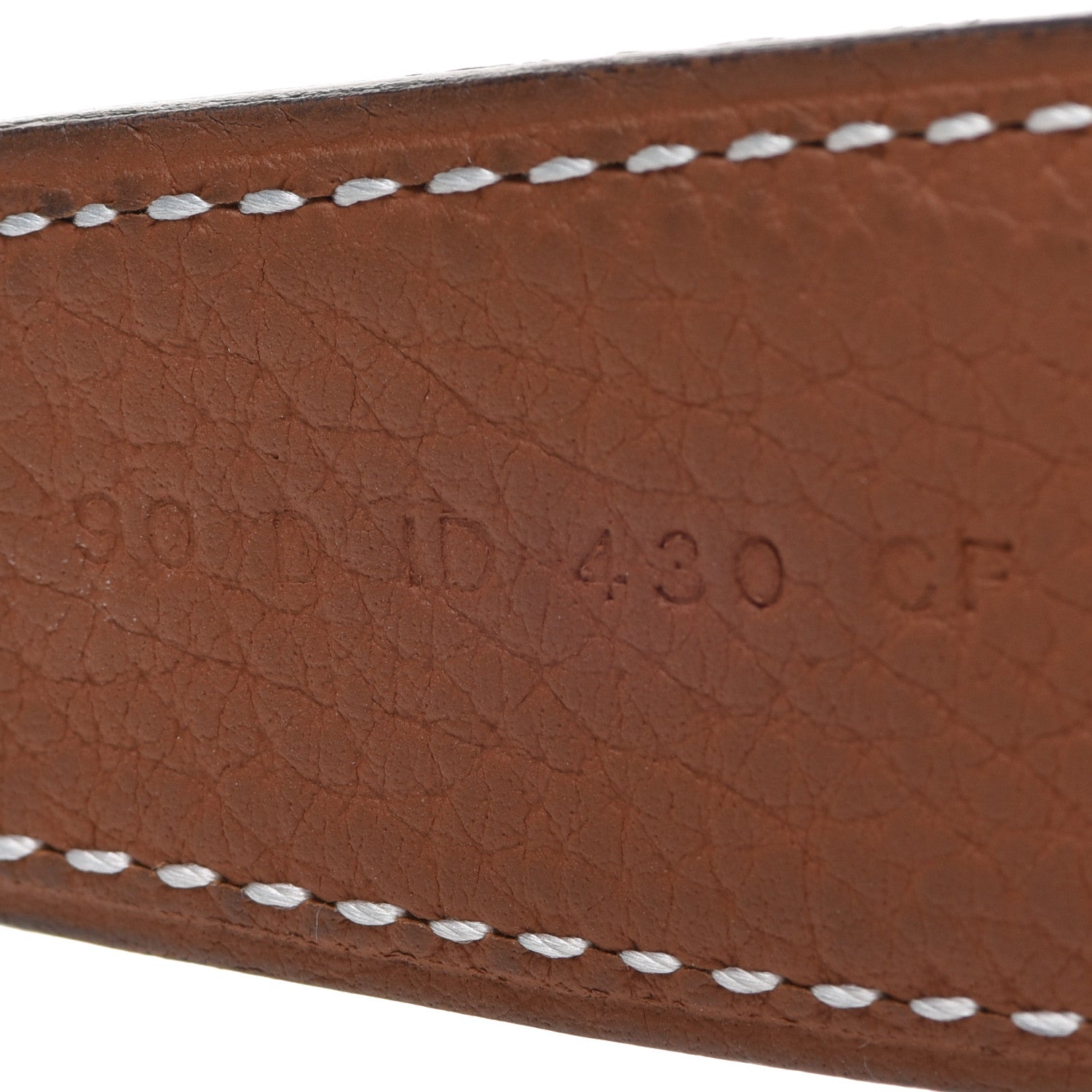 Hermes Box Togo 32mm Belt Strap 90 Black Gold 4 of 8