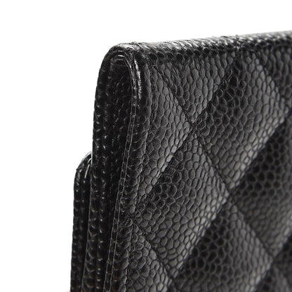 Chanel Caviar Quilted Flap Card Holder Black 10 of 11