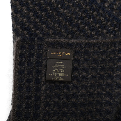 Louis Vuitton Mohair Wool Eleonor Scarf Black 3 of 4