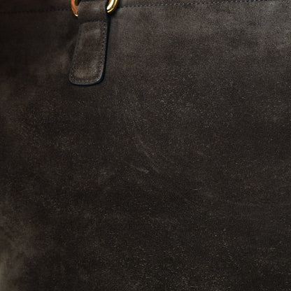 Gucci Suede Medium 1973 Top Handle Satchel Olive 14 of 19