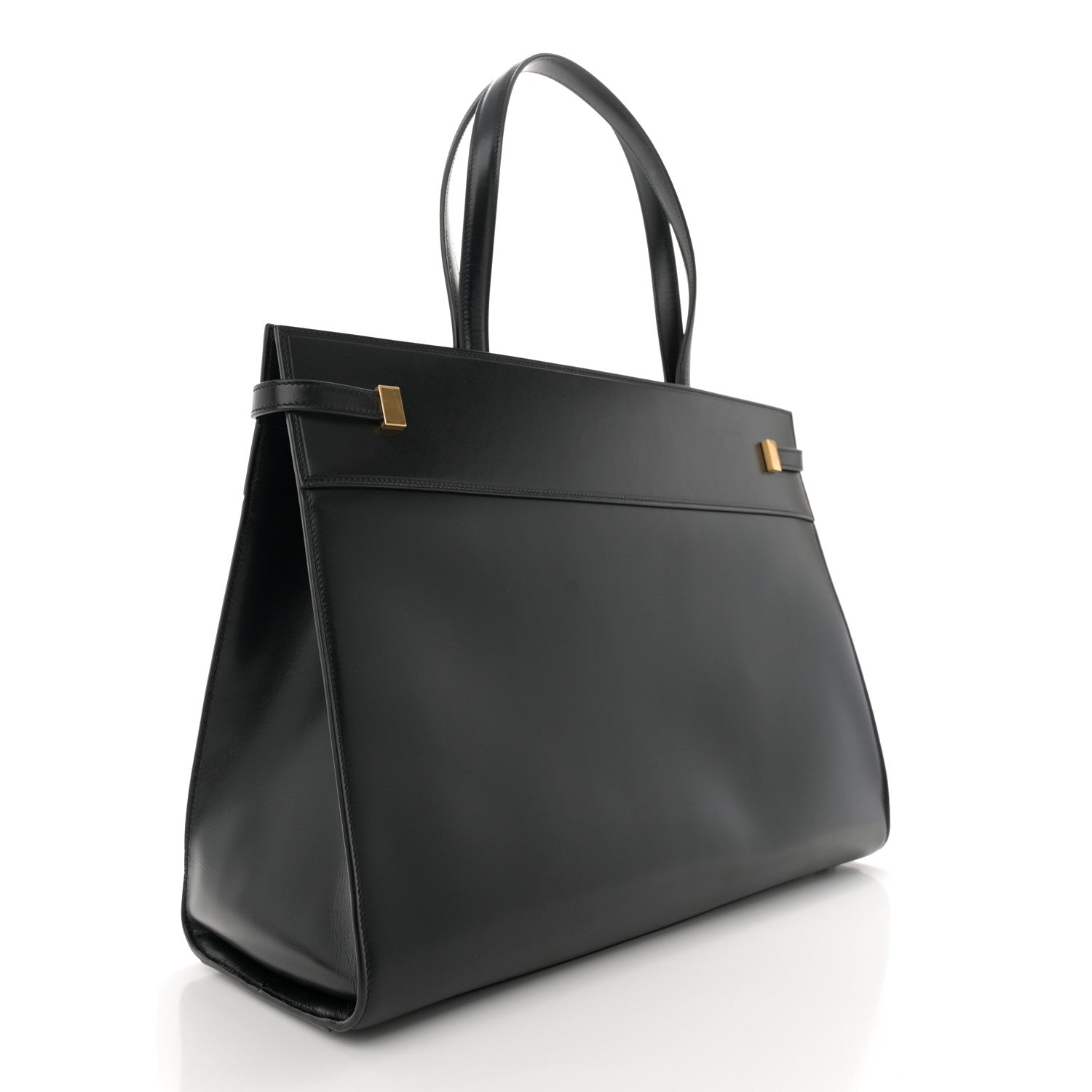Saint Laurent Calfskin Medium Manhattan Shopper Tote Black 3 of 10