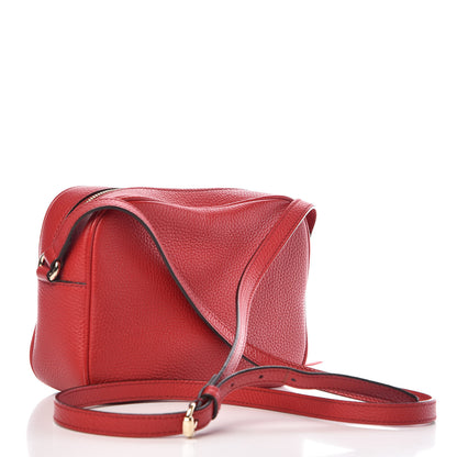 Gucci Pebbled Calfskin Small Soho Disco Bag Tabasco Red 3 of 10