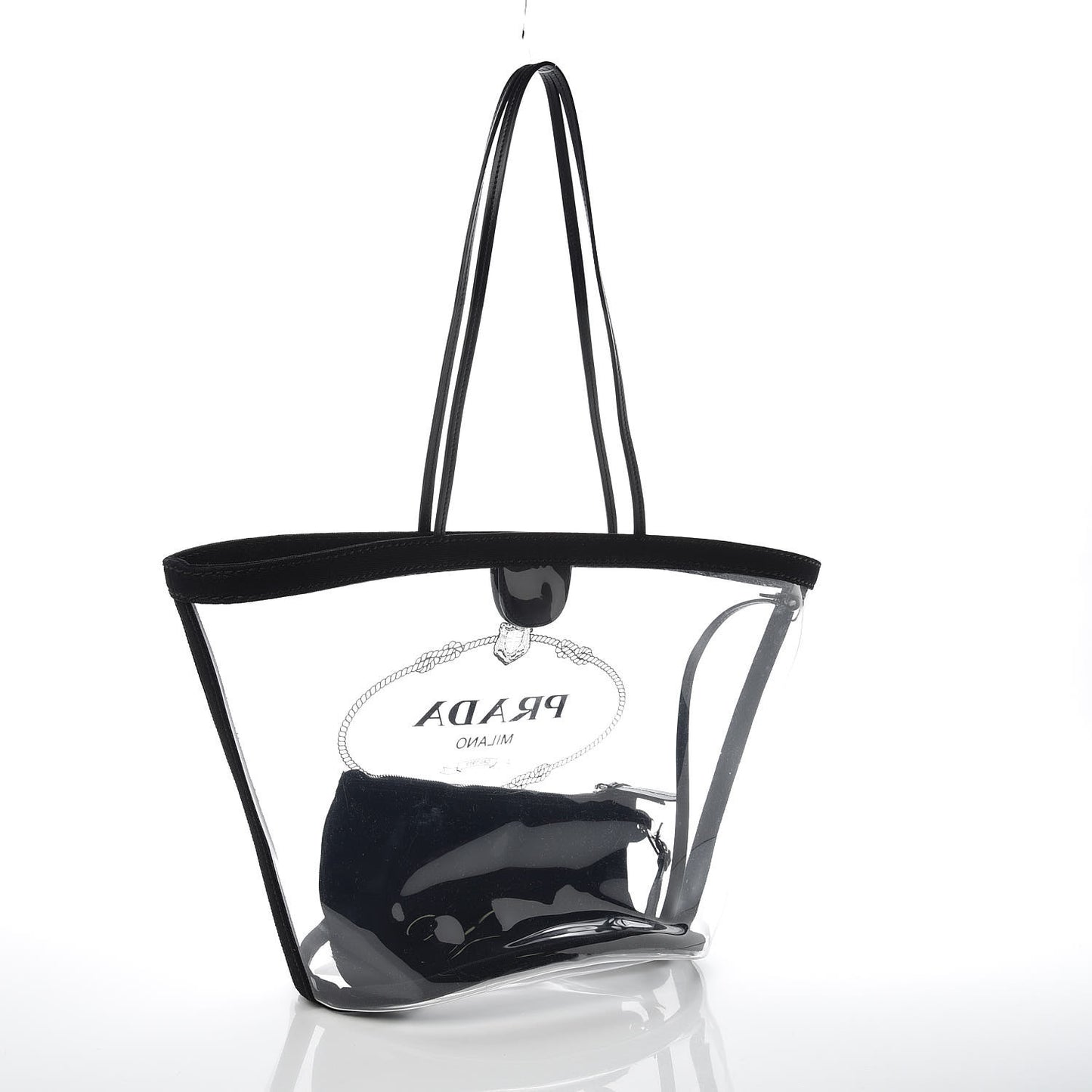 Plexiglass Canapa Shopper Tote Black