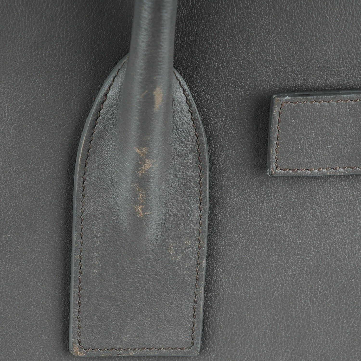 Saint Laurent Calfskin Large Sac De Jour Carryall Fog 8 of 12
