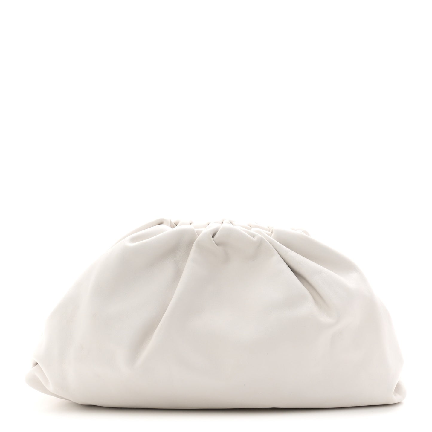 Smooth Butter Calf The Pouch Oversized Clutch Chalk