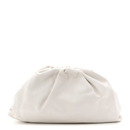 Bottega Veneta Smooth Butter Calf The Pouch Oversized Clutch Chalk 1 of 10