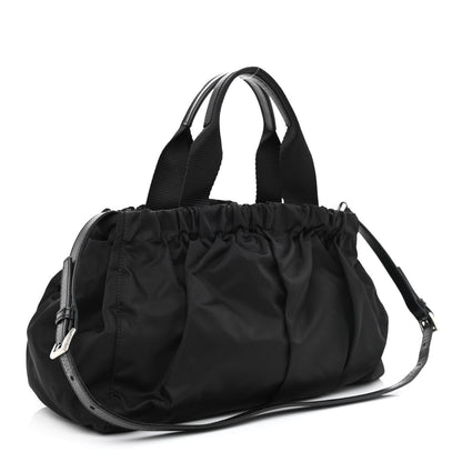 Prada Tessuto Nylon Shoulder Bag Black 3 of 14