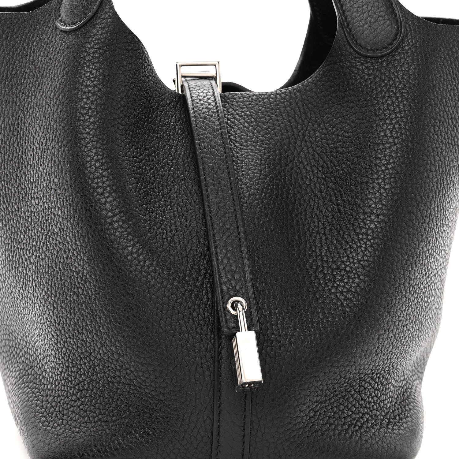 Hermes Taurillon Clemence Picotin Lock 22 MM Black 8 of 10