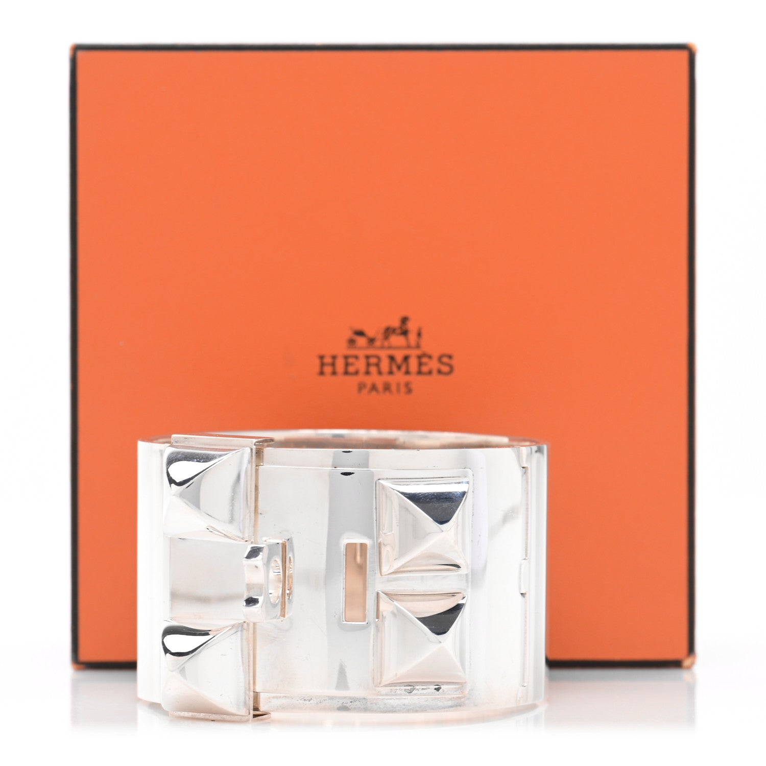 Hermes Sterling Silver Collier De Chien Bracelet XL 4 of 4