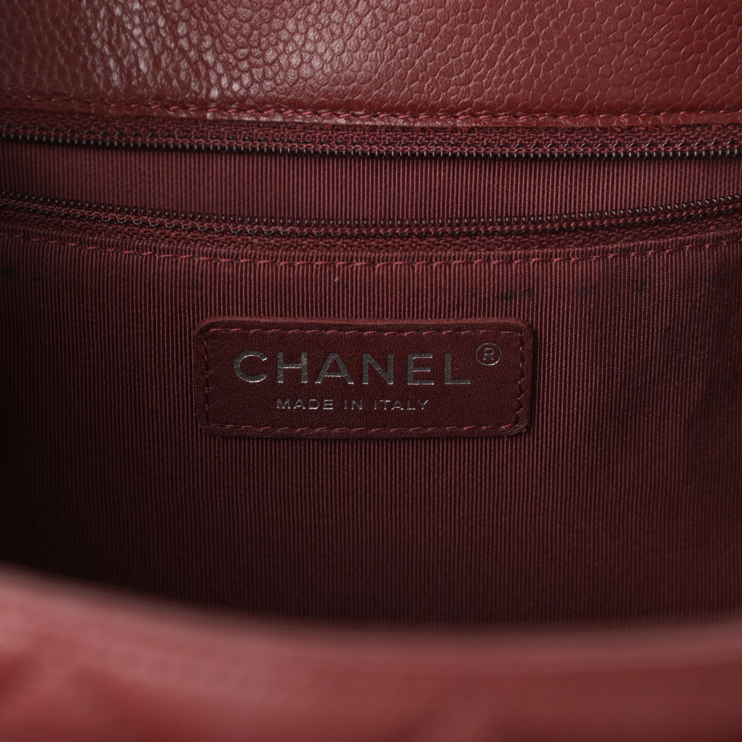 Chanel Caviar Quilted Flap Tote Red 6 of 10