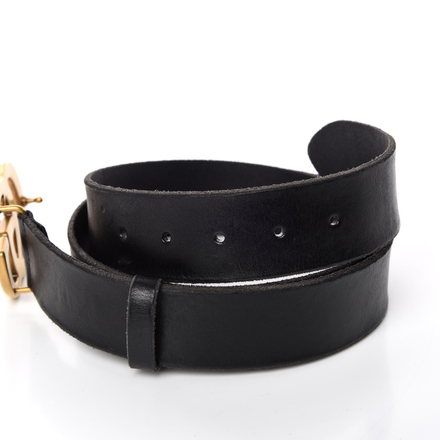 Gucci Faded Calfskin Double G 40mm Belt 110 44 Black 6 of 6