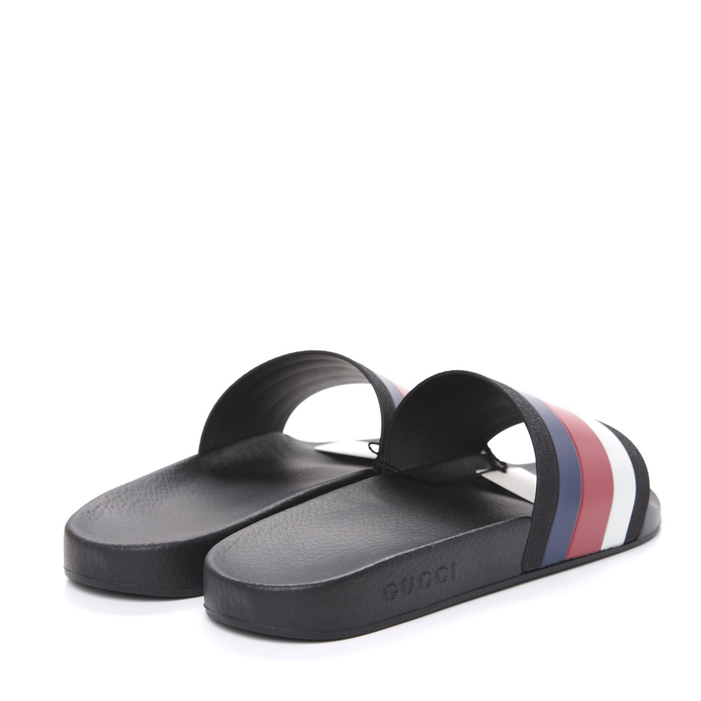 Rubber Web Mens Pool Slide Sandals 13 Black Mystic White Hibiscus Red Marine