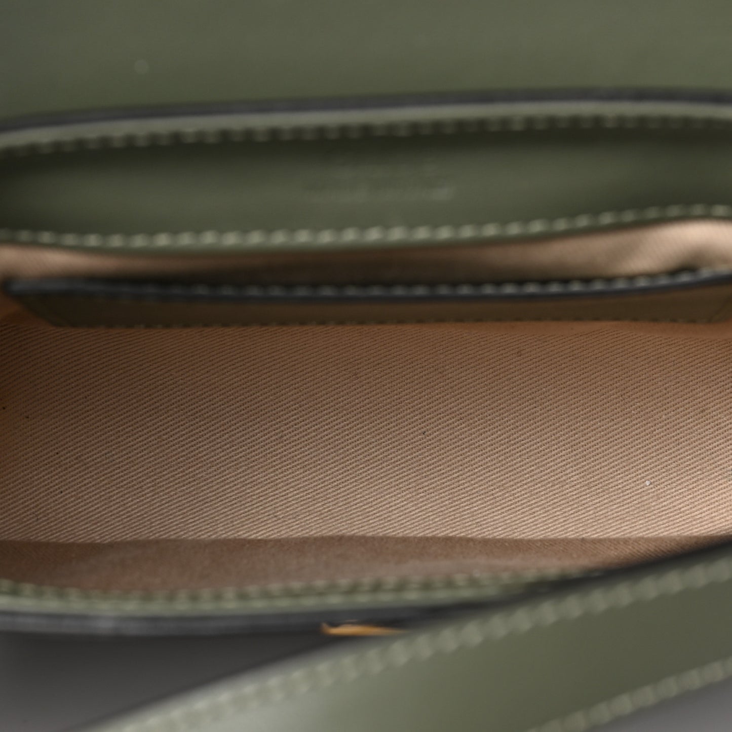 Calfskin Crocodile Embossed Mini C Double Carry Misty Forest