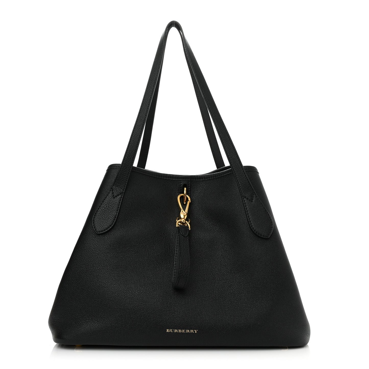Grainy Calfskin Medium Honeybrook Tote Black