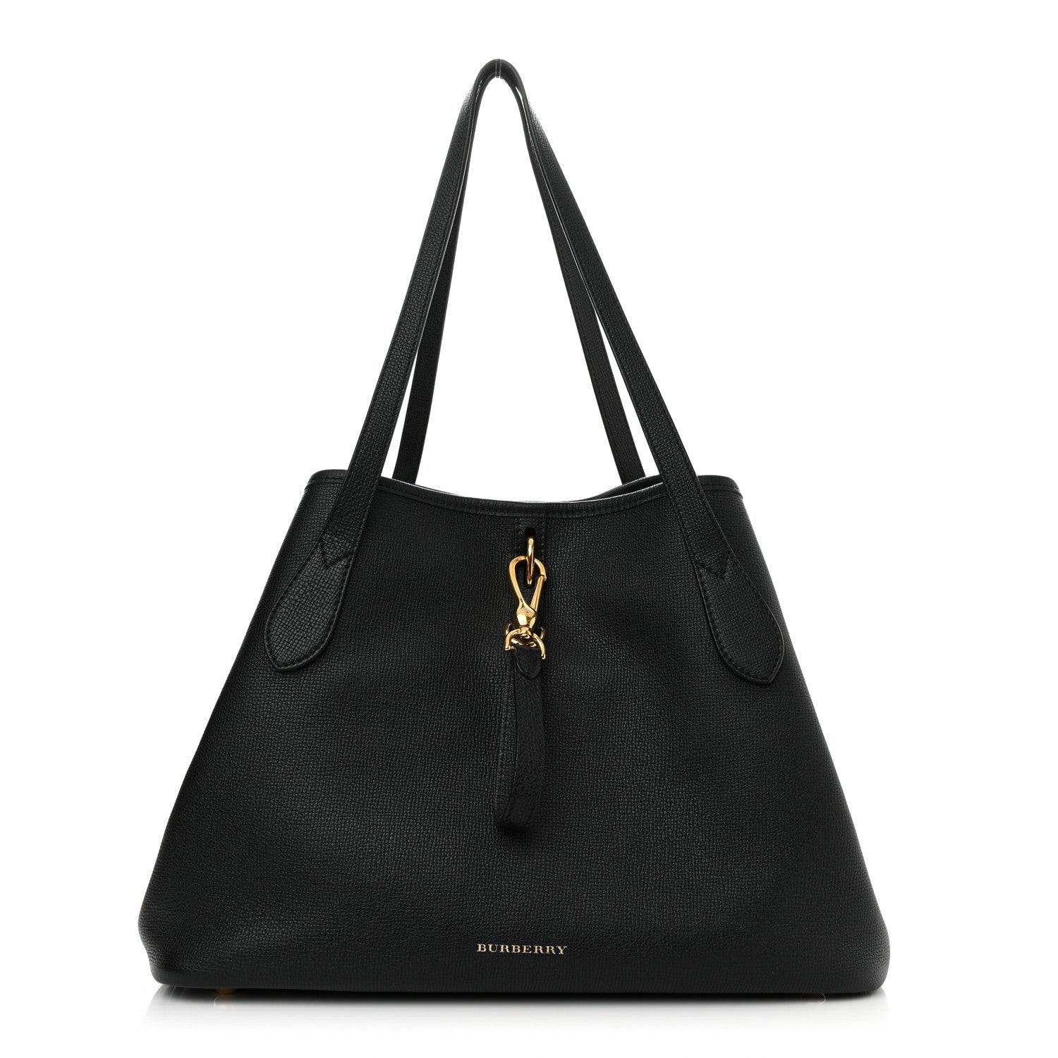 Burberry Grainy Calfskin Medium Honeybrook Tote Black 1 of 12
