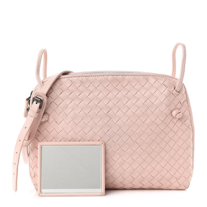 Bottega Veneta Nappa Intrecciato Nodini Crossbody Messenger Flamingo 1 of 9