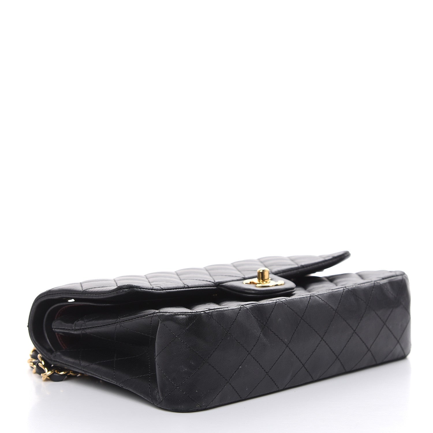 Chanel Lambskin Quilted Medium Double Flap Black 4 of 19