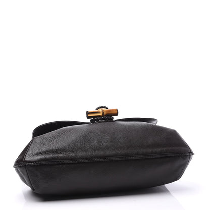 Gucci Deerskin Hip Bamboo Messenger Bag Dark Cocoa 3 of 12