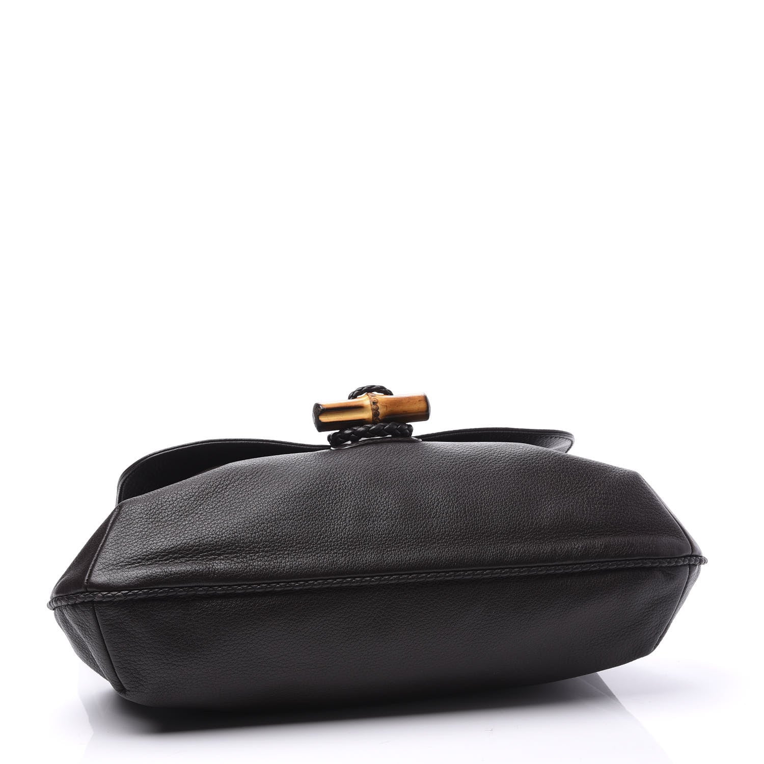 Gucci Deerskin Hip Bamboo Messenger Bag Dark Cocoa 3 of 12