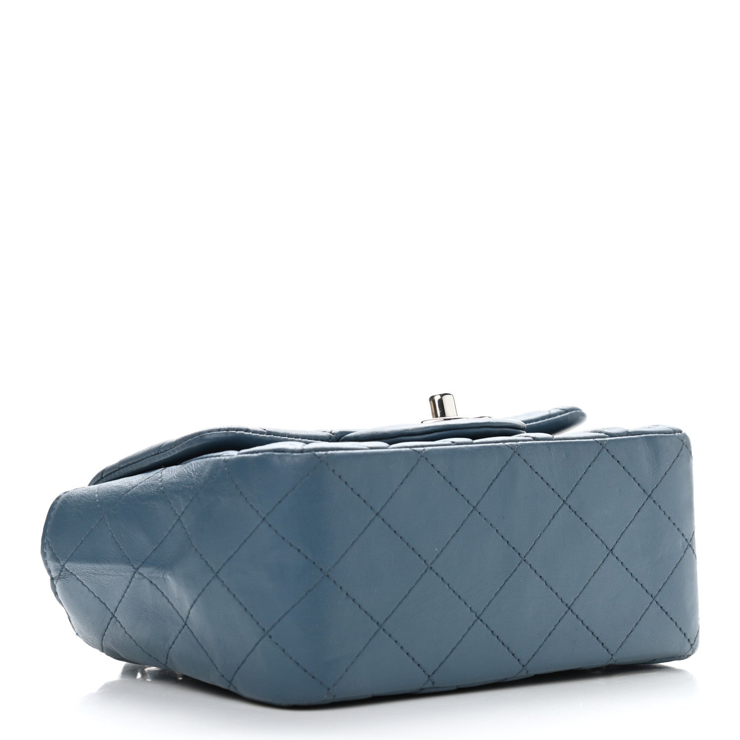 Chanel Lambskin Quilted Mini Square Flap Blue 4 of 11