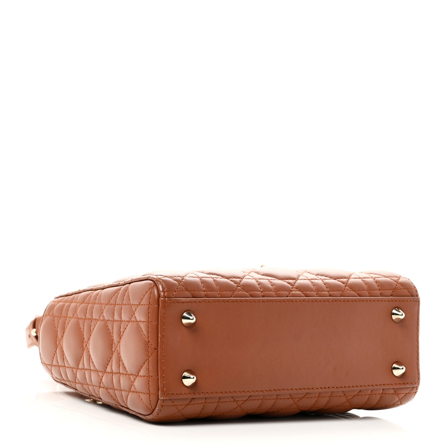 Christian Dior Calfskin Cannage Small My ABCDior Lady Dior Tan 4 of 10