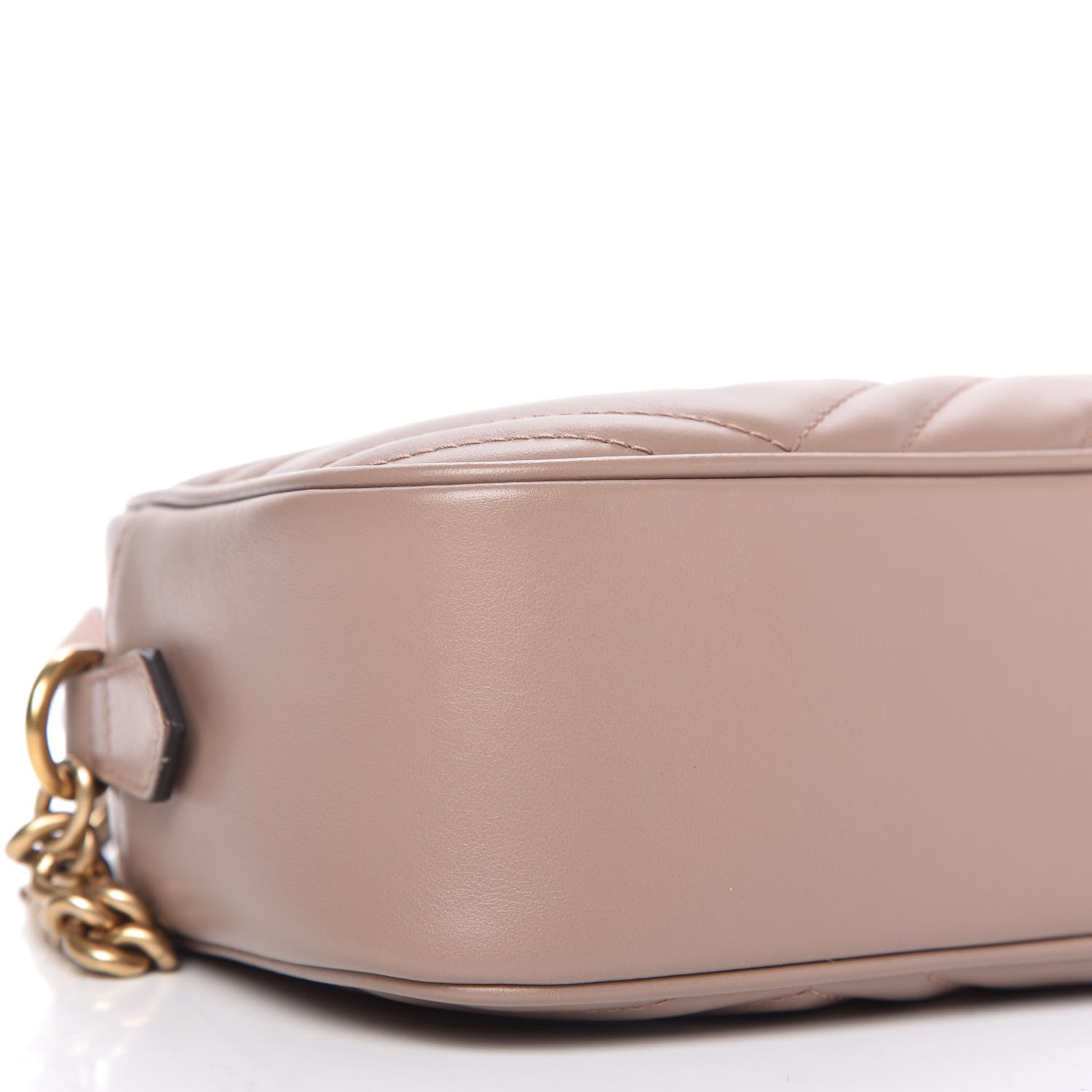Gucci Calfskin Matelasse Small GG Marmont Chain Shoulder Bag Porcelain Rose 6 of 10