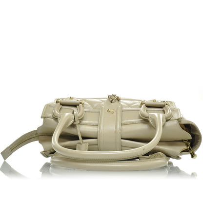 Burberry Leather Quilted Manor Tote 6 of 9