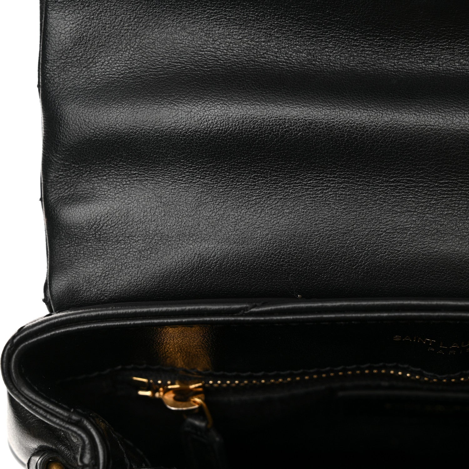 Saint Laurent Calfskin Y Quilted Monogram Toy Loulou Crossbody Bag Black 12 of 16