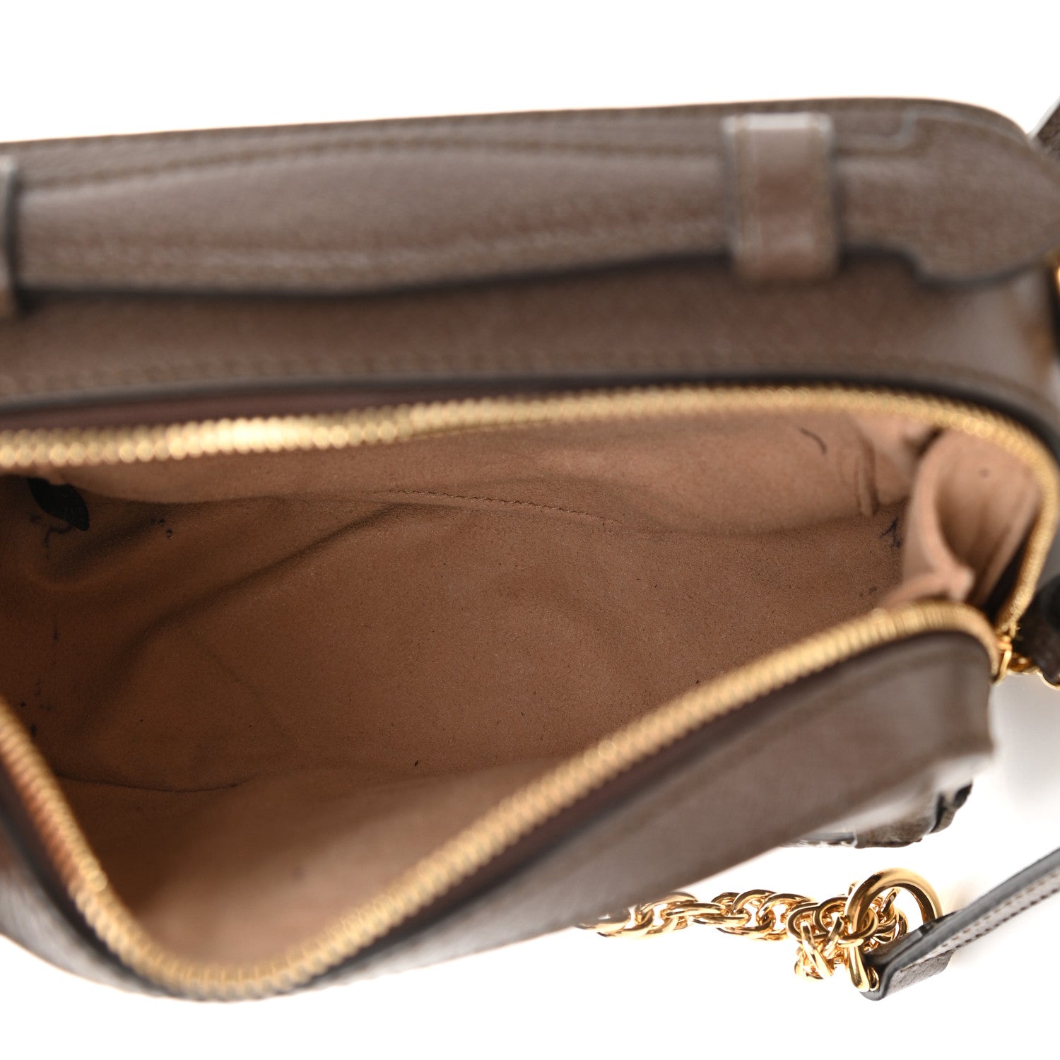 Gucci GG Supreme Monogram Mini Ophidia Top Handle Shoulder Bag Brown 4 of 10