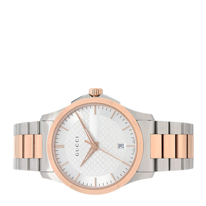 Gucci Stainless Steel 38mm G-Timeless Two Tone Quartz Watch 2 of 4