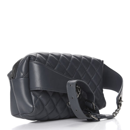 Chanel Calfskin Quilted Waist Bag Dark Grey 3 of 11