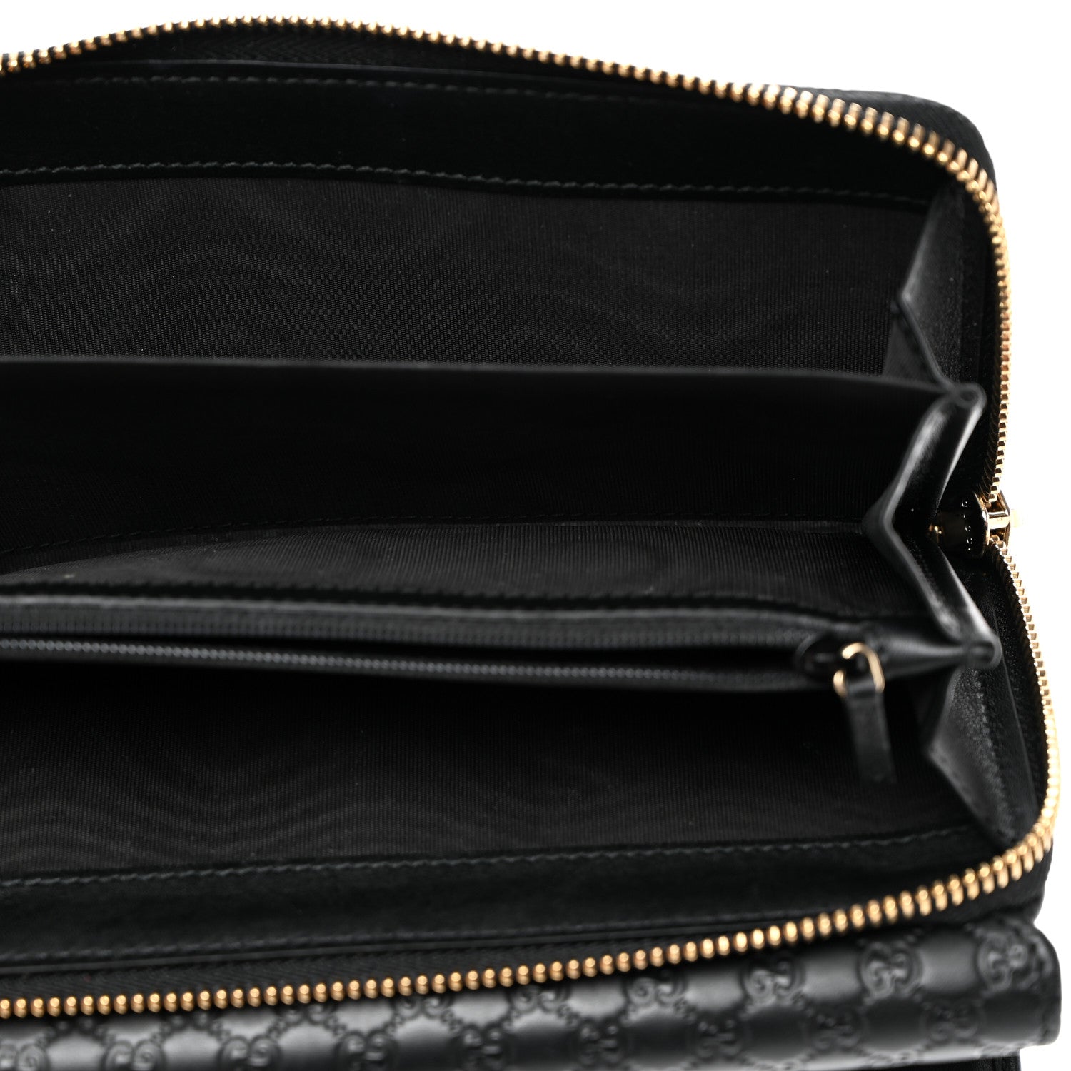 Gucci Soft Microguccissima Continental Zip Wallet Black 6 of 9