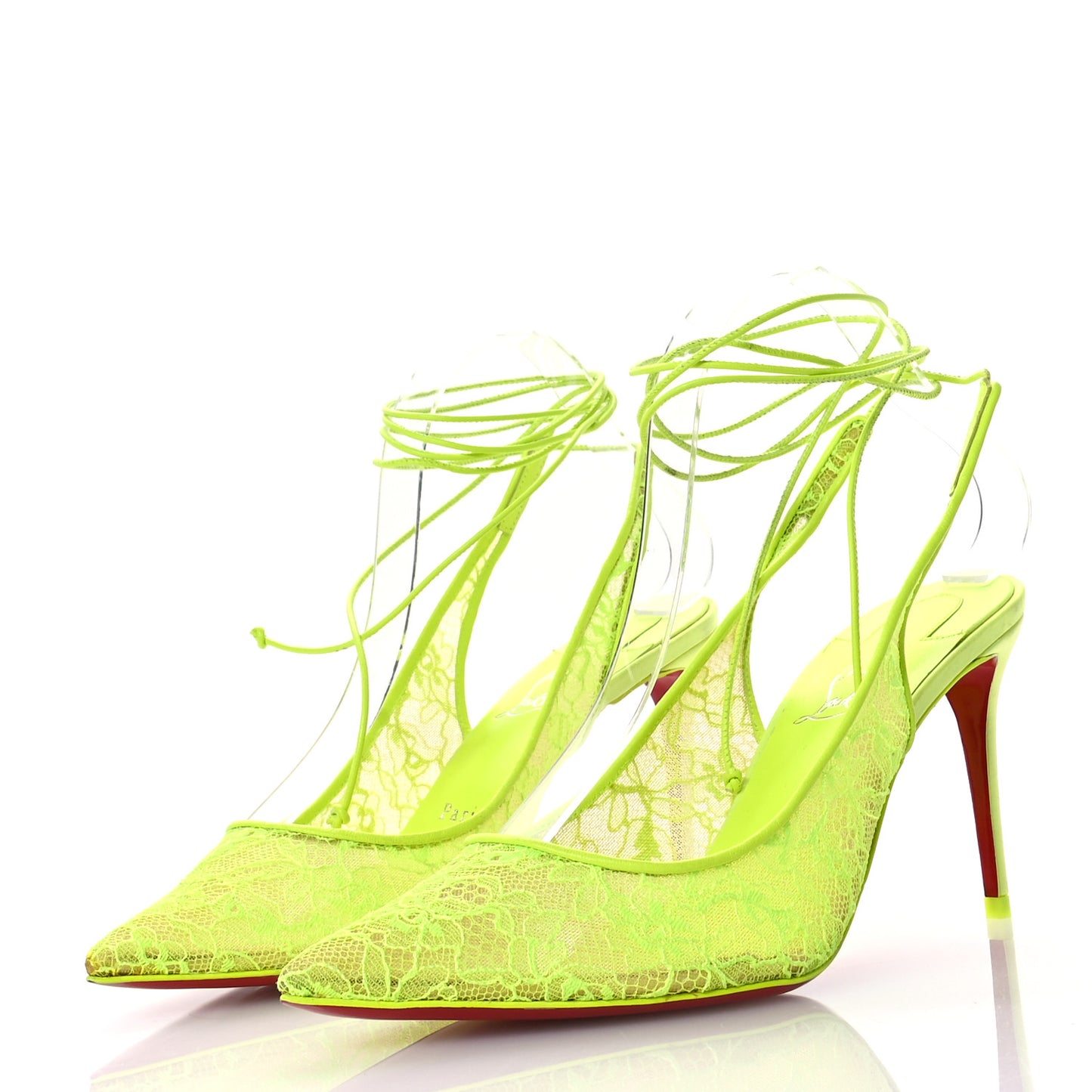 Kate Lace 85 Pumps 38.5 Neon Yellow
