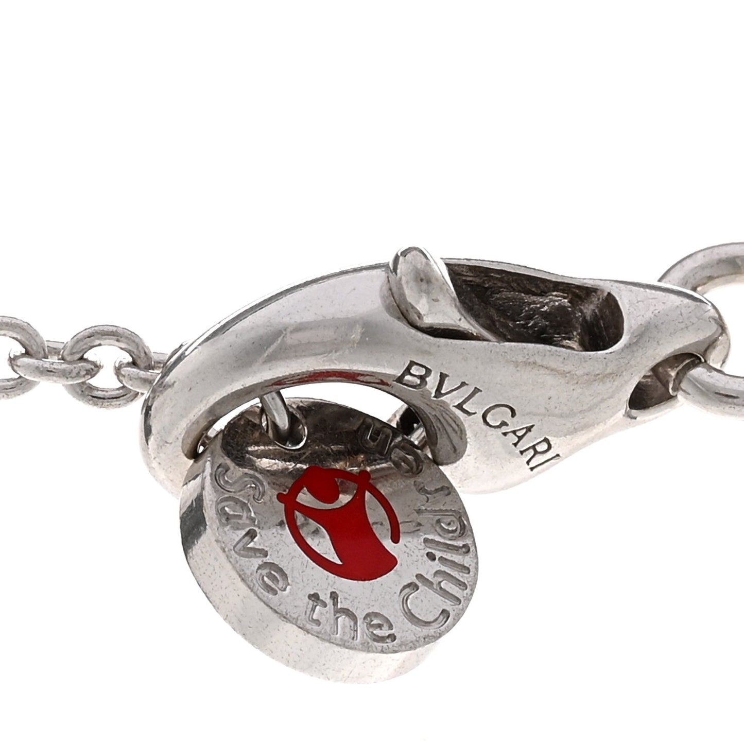 Sterling Silver Ceramic Save The Children Pendant Necklace