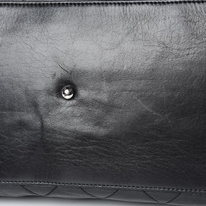 Chanel Lambskin Quilted Large East West Tote Black 15 of 16