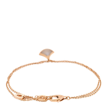 Bulgari 18K Rose Gold Mother of Pearl Divas' Dream Bracelet ML 2 of 3