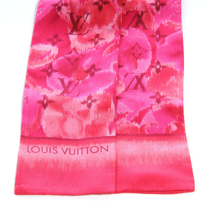 Louis Vuitton Silk Monogram Ikat Summer Bandeau Rose Indien 3 of 4