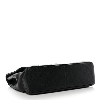 Chanel Caviar Quilted Jumbo Single Flap Black 4 of 14