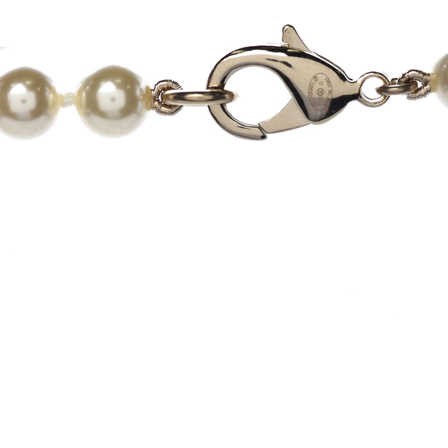 Chanel x Pharrell Williams Pearl Crystal CC Necklace Gold 4 of 6