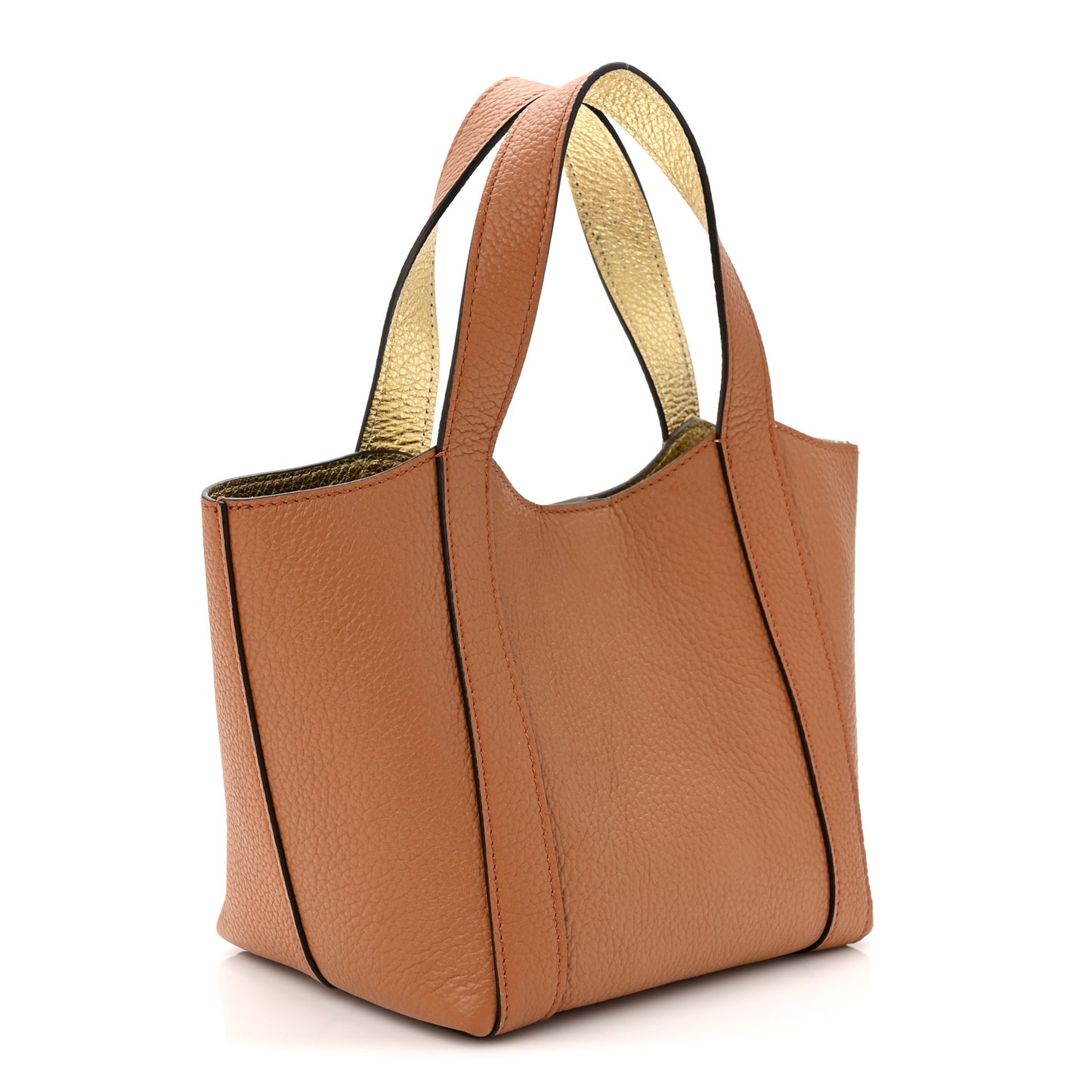 Taurillon Gex Duo BB Tote Bag Canelle Gold