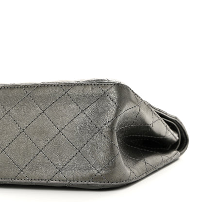 Chanel Metallic Aged Calfskin Quilted 2.55 Reissue 226 Flap Dark Grey 10 of 10