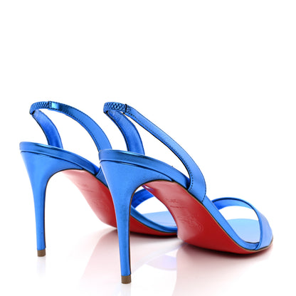 Christian Louboutin Kid Laminato O Marylin 85 Slingback Sandal Heels 39.5 Alize 4 of 8