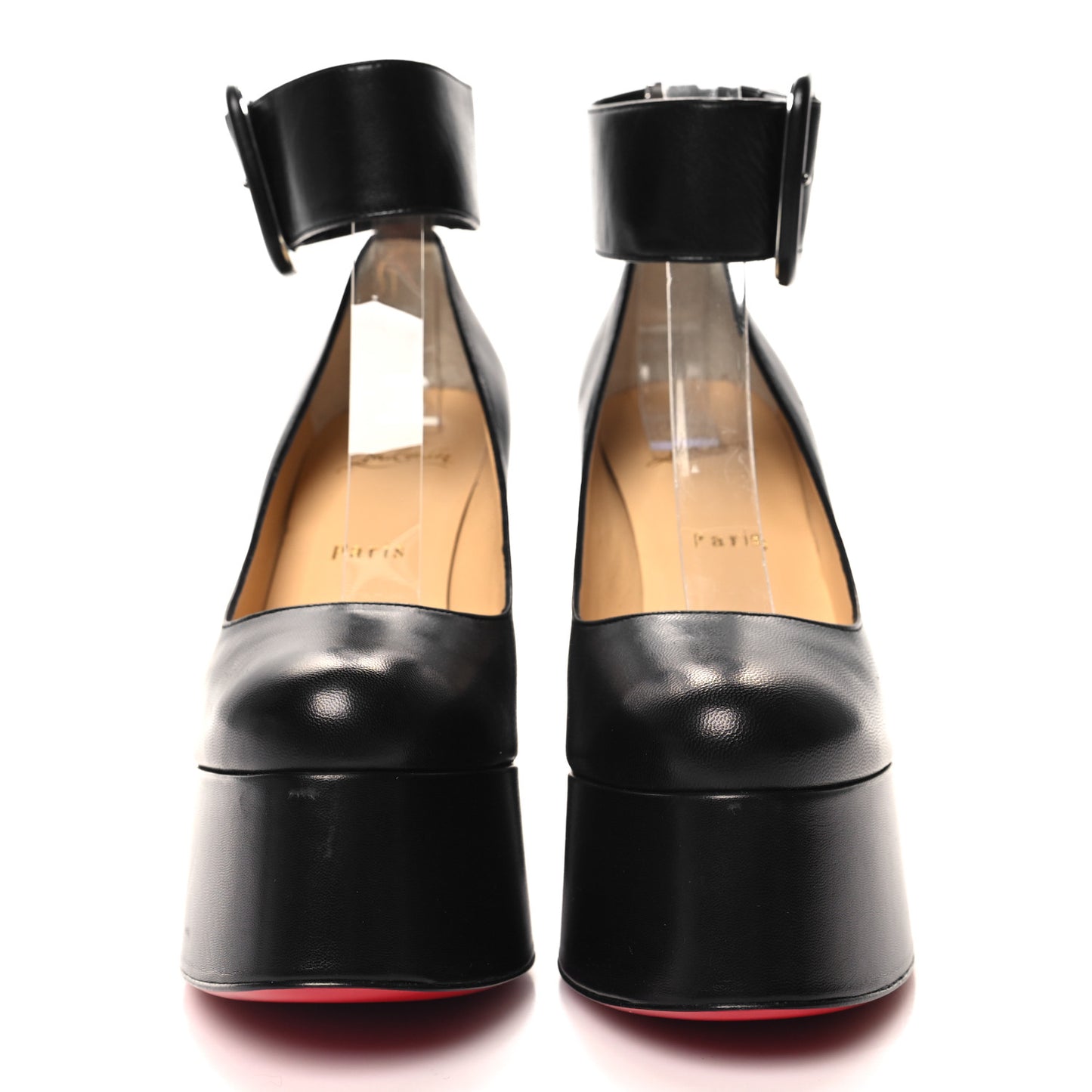 CHRISTIAN LOUBOUTIN Kid Delightfool 130 Platform Pumps 37.5 Black