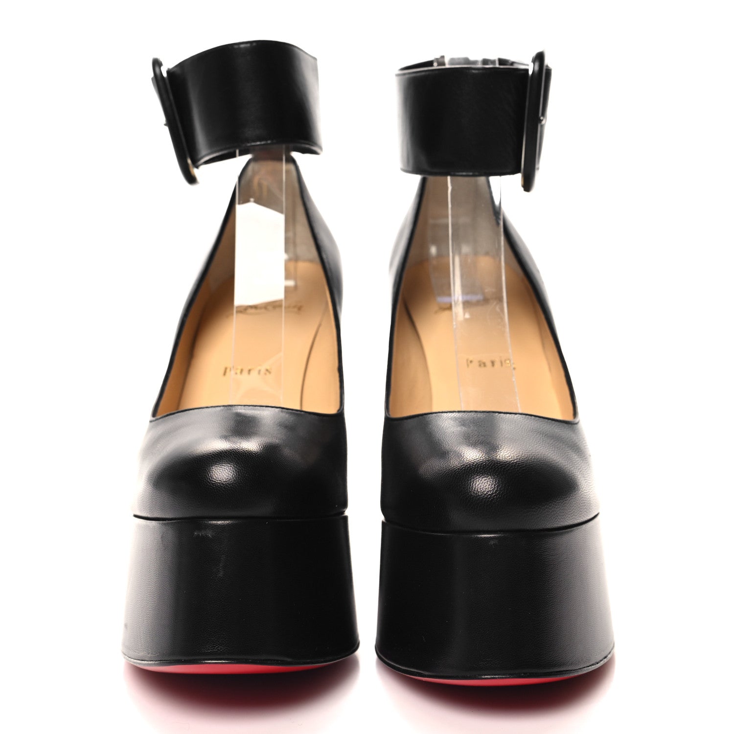 Christian Louboutin CHRISTIAN LOUBOUTIN Kid Delightfool 130 Platform Pumps 37.5 Black 2 of 9