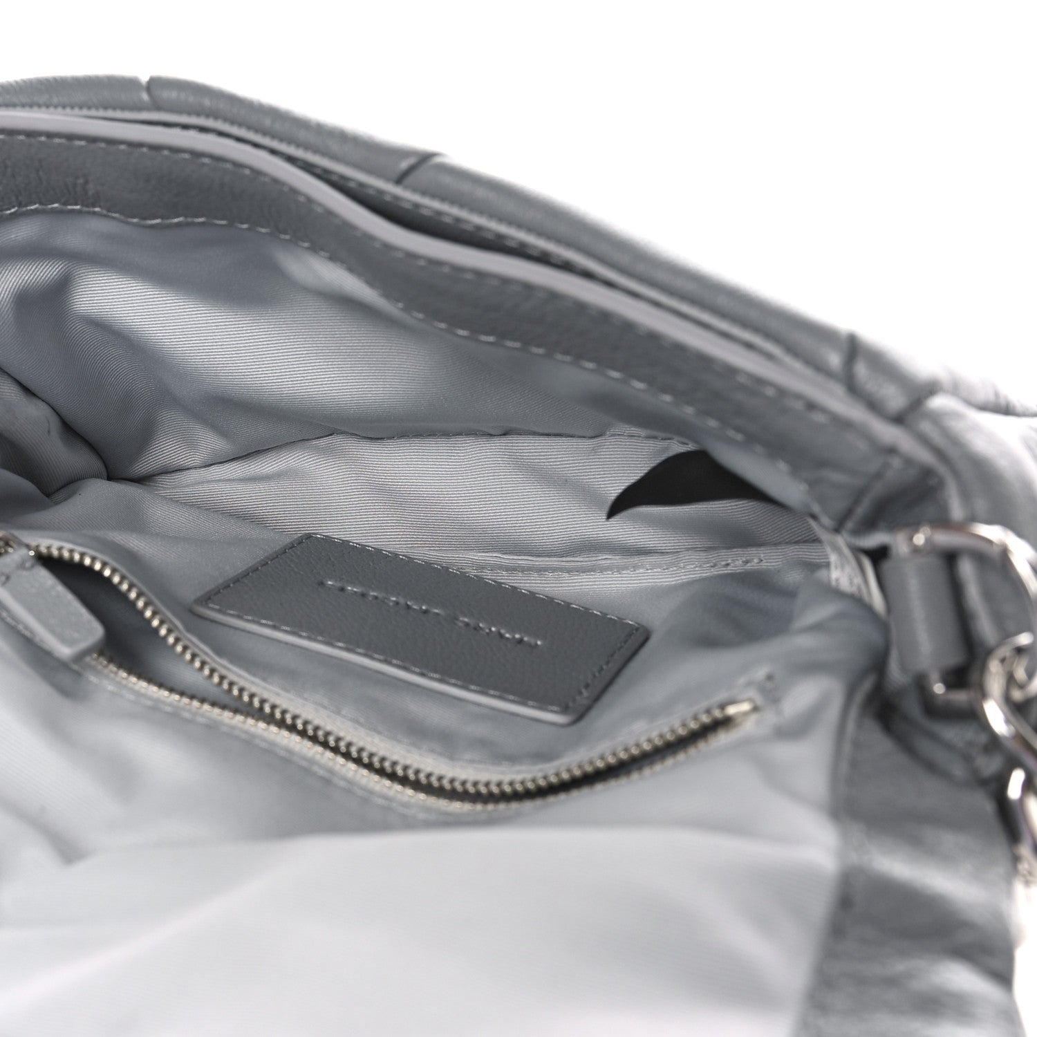Marc Jacobs Goatskin Quilted J The Puffy Diamond Shoulder Bag Wolf Grey 5 of 8