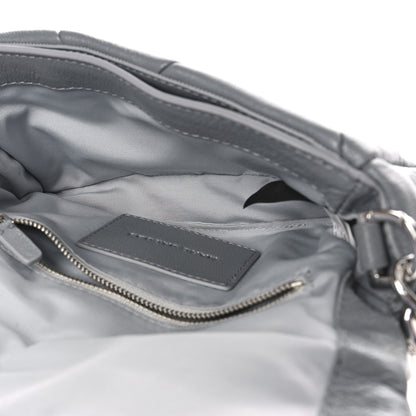 Marc Jacobs Goatskin Quilted J The Puffy Diamond Shoulder Bag Wolf Grey 5 of 8