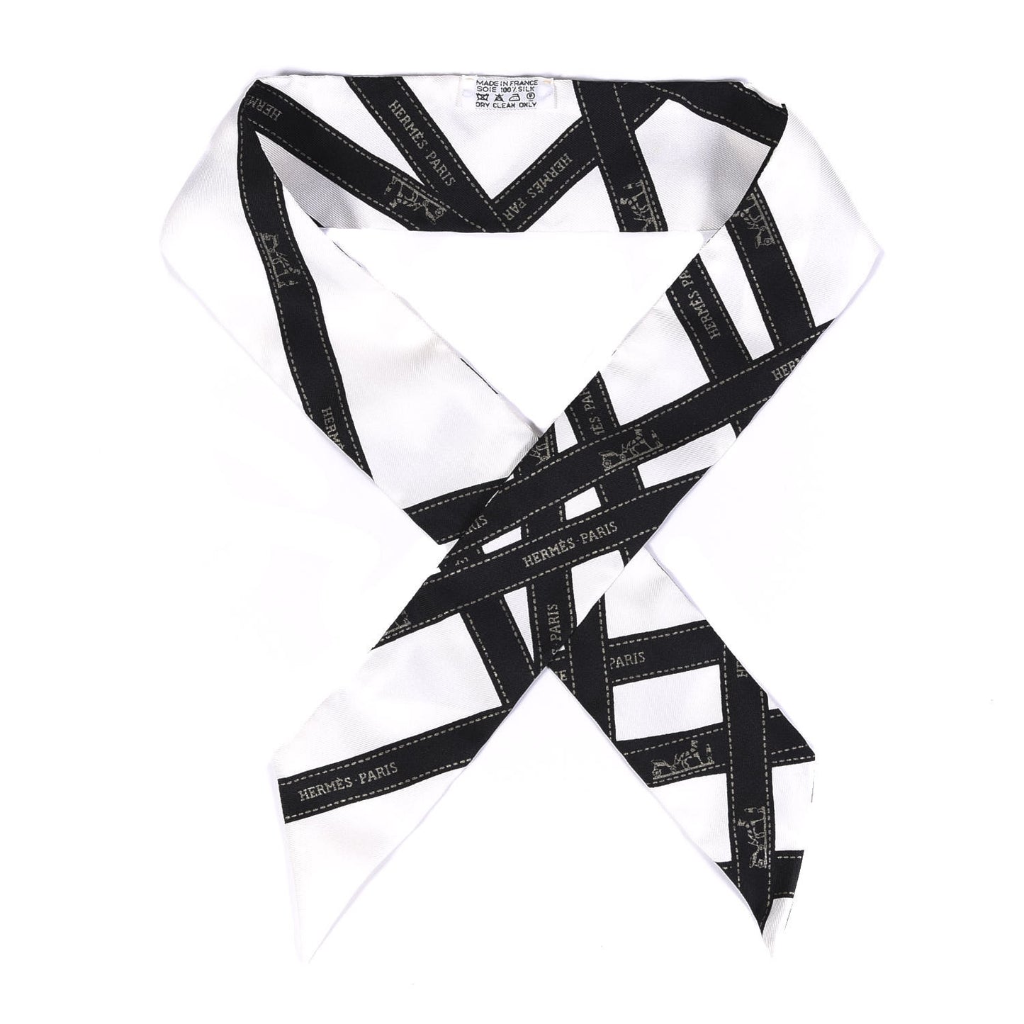 Silk Bolduc Twilly White Black