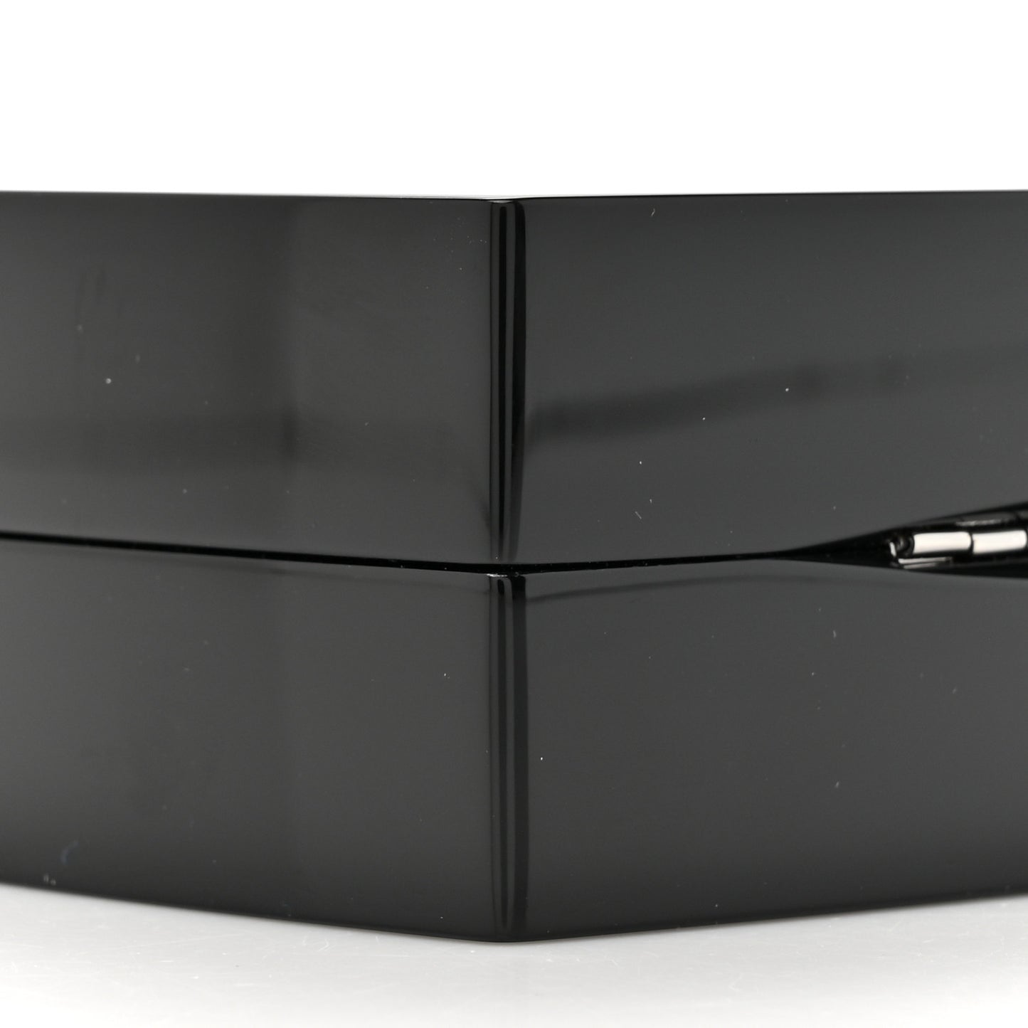 Plexiglass Compact Box Clutch Black